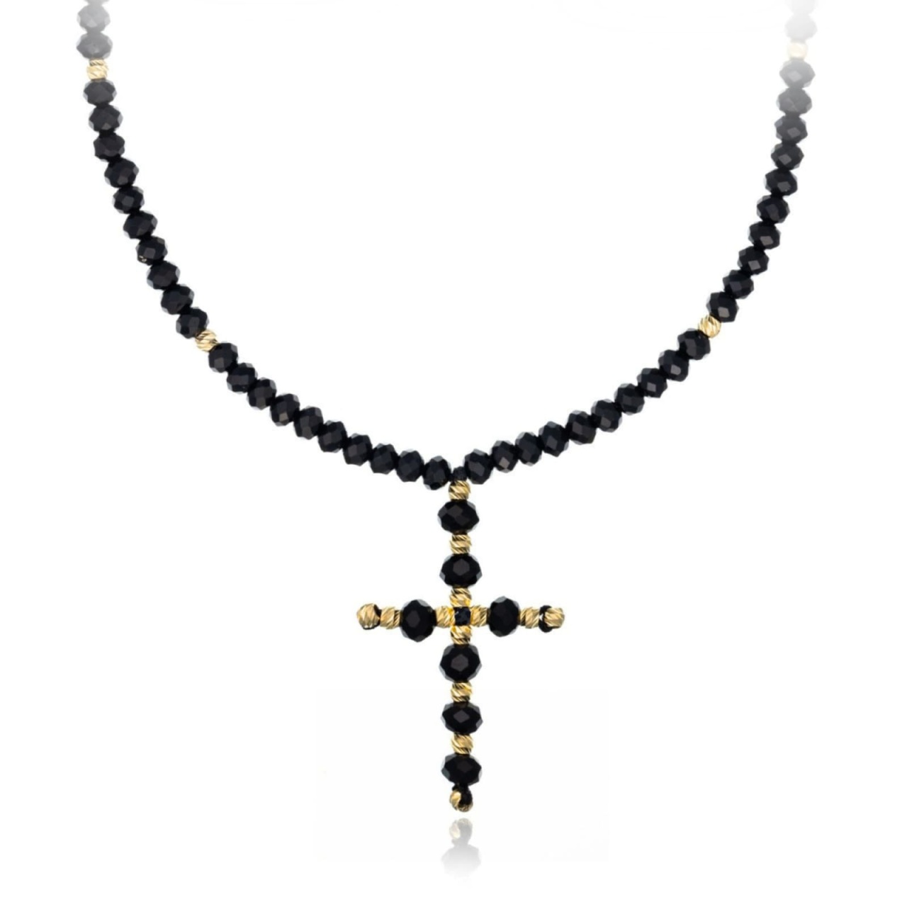 Choker Cross Gold din AUR 14K