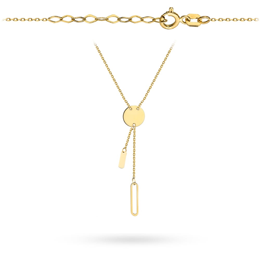 Colier Aur 14k cu Banut si Placute (Greutate: 1.48)