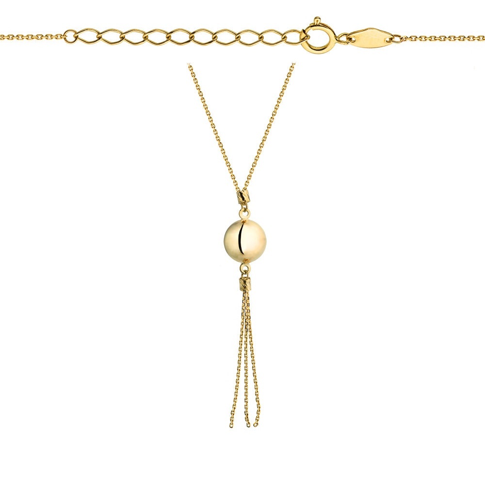 Colier cu Biluta si Franjuri- Aur 14k (Greutate: 1.72)