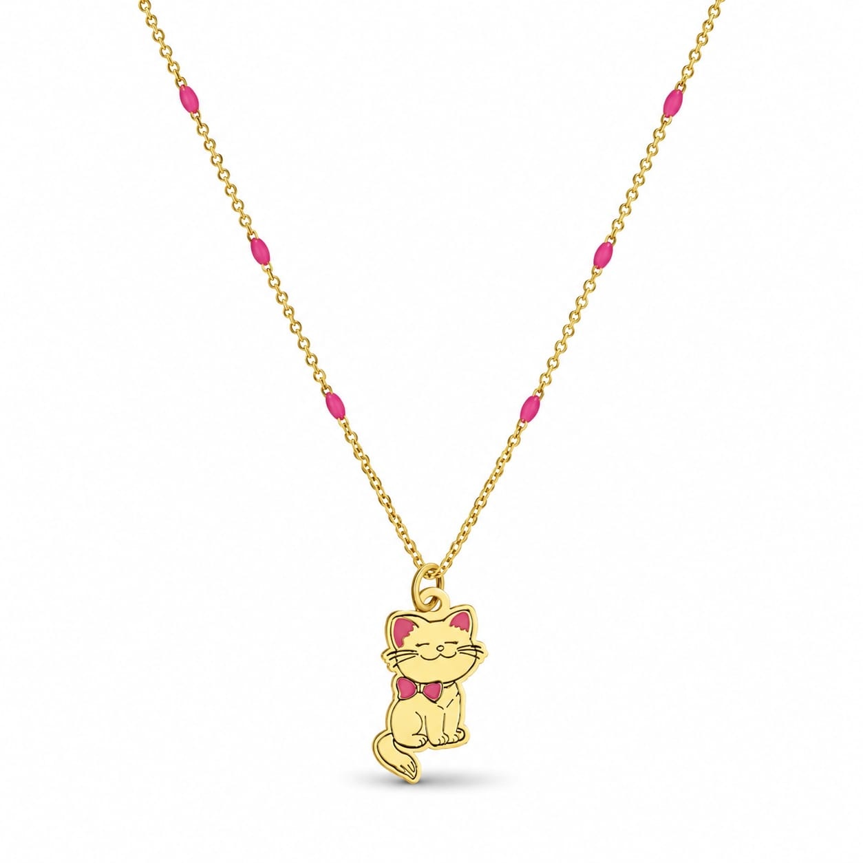 Colier pentru copii - Sweet Kitty din AUR 14K