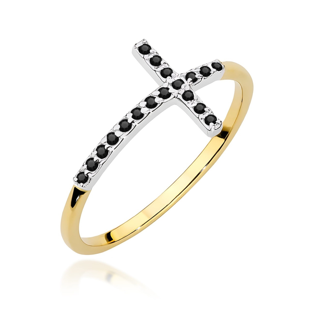 Inel Aur 14K cu Diamant Natural (Varianta: Galben)