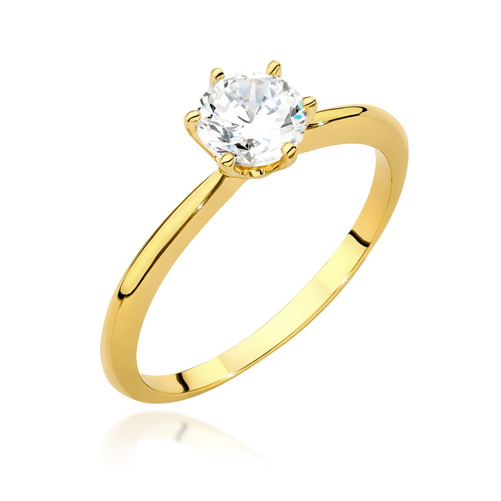 Inel Aur 14K cu Diamante de Laborator 0.70 ct (Varianta: Galben)