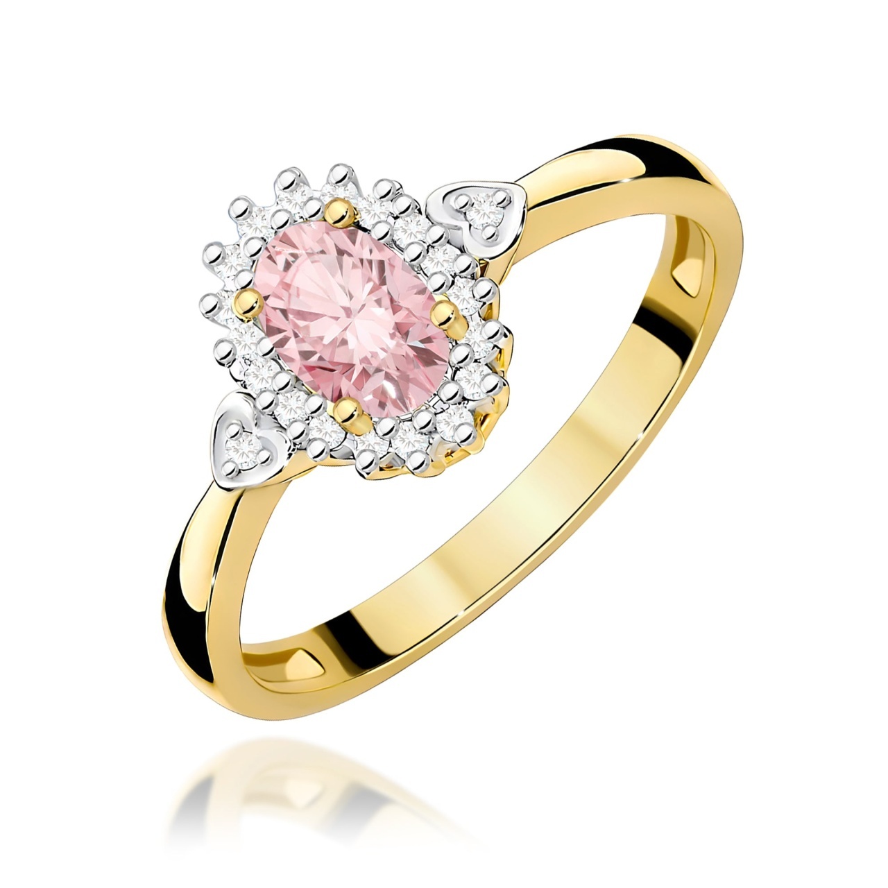 Inel Aur 14K cu Diamante de Laborator 0.70 ct (Varianta: Galben)