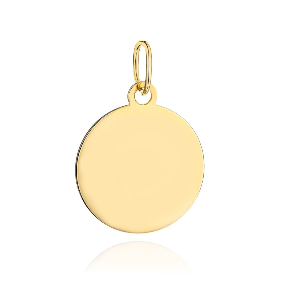 Pandantiv Aur 14K Cerc Plin Netez (Greutate: 0.96)