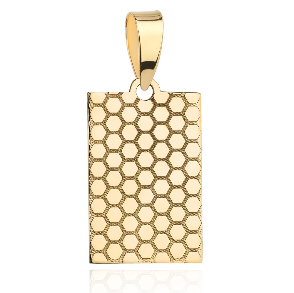 Pandantiv Placuta cu Model - Aur 14k (Greutate: 0.77)