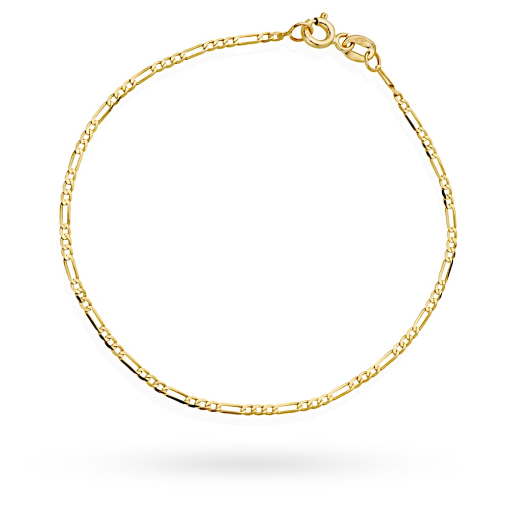 Bratară De Glezna Din Aur 14K Model Figaro (Greutate: 0.96)