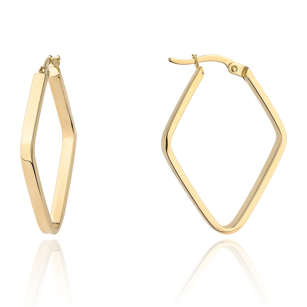 Cercei Eleganți Din Aur 14K Model Romb (Greutate: 1.78)