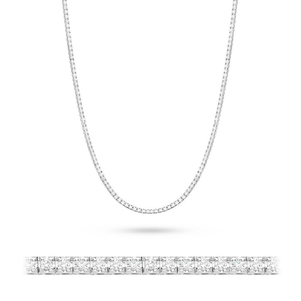 Colier Aur 14K cu Diamante Naturale 3.38 ct (Varianta: Galben)