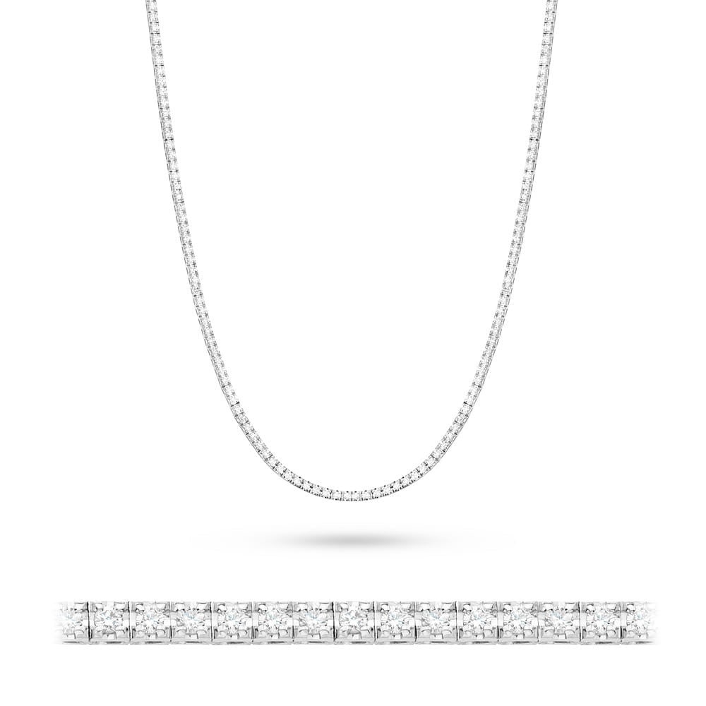 Colier Aur 14K cu Diamante Naturale 4.38 ct (Varianta: Galben)