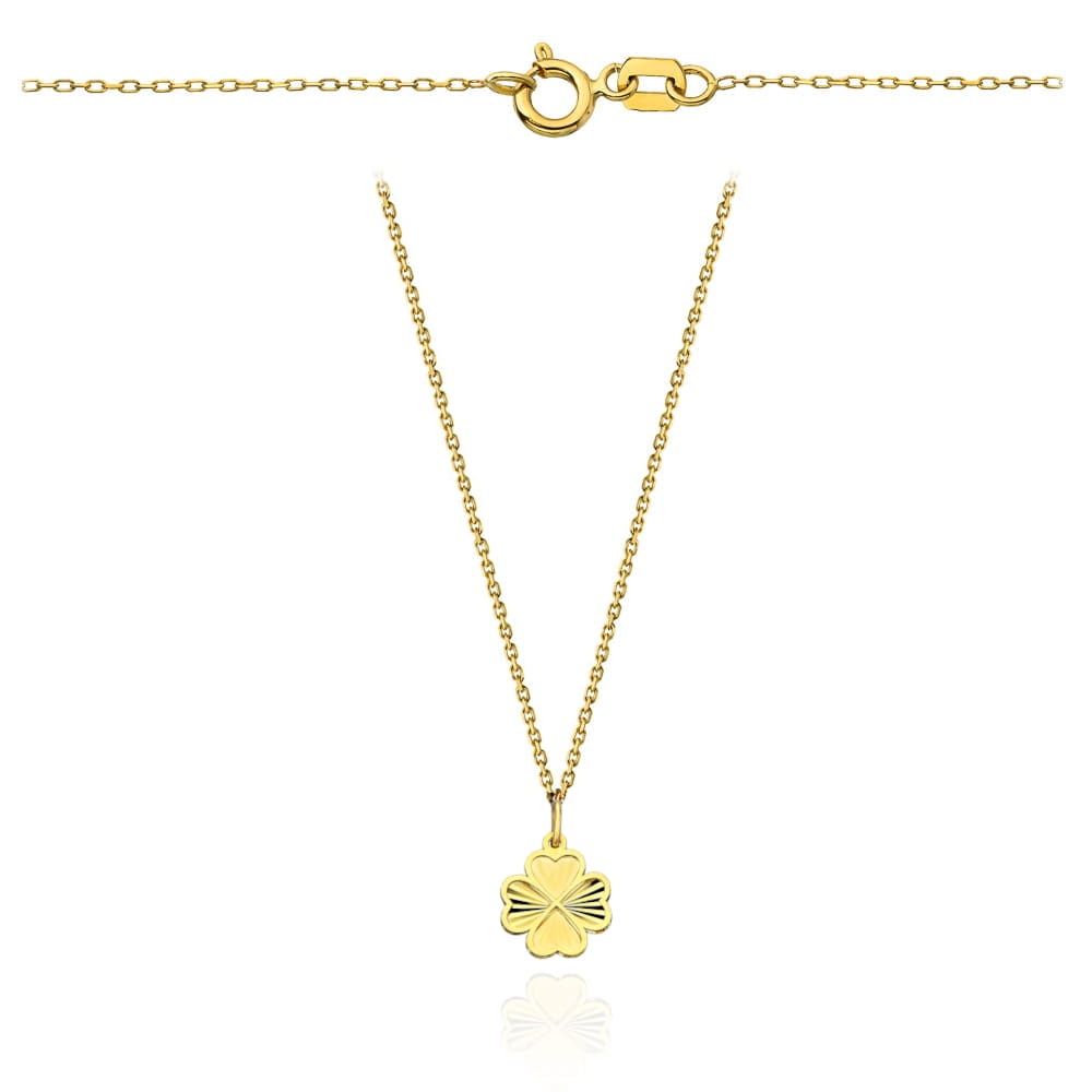 Colier cu Trifoi- Aur 14k (Greutate: 0.95)
