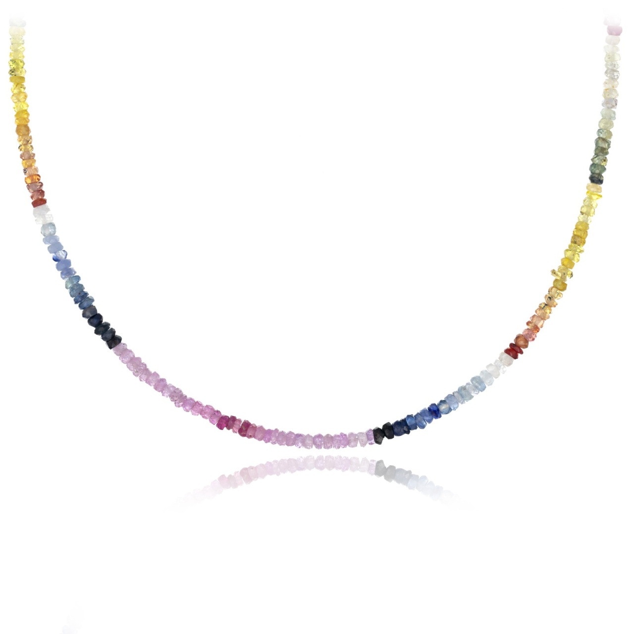 Colier Multicolor Sapphire din AUR 14K