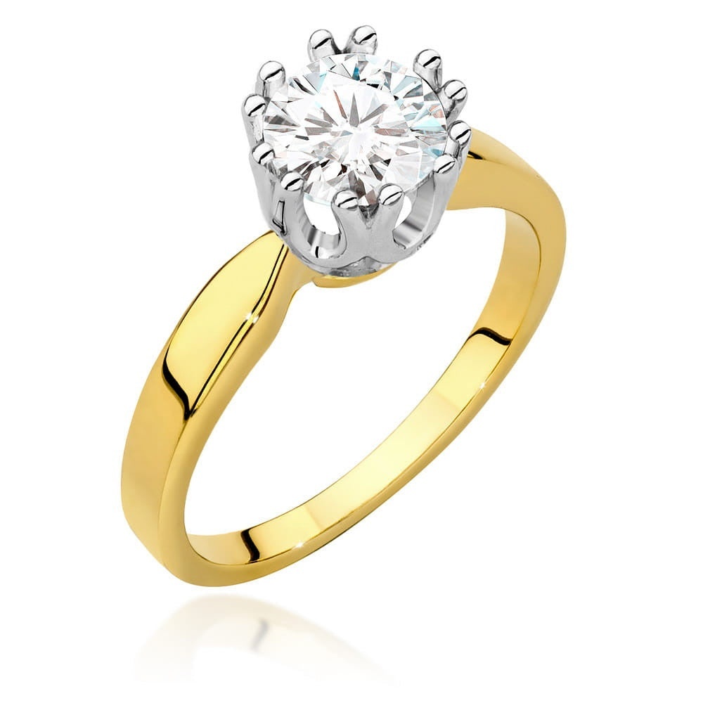 Inel Aur 14K cu Diamant Natural 1.00 ct (Varianta: Galben)
