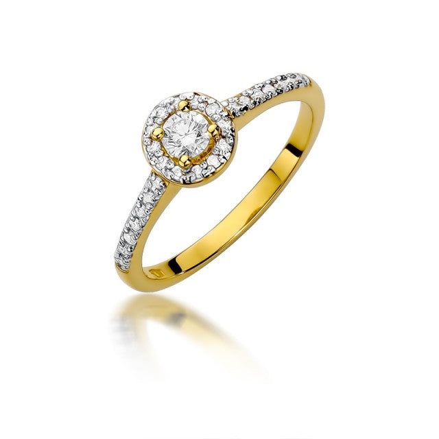 Inel Aur 14K cu Diamante Naturale 0.52 ct (Varianta: Galben)