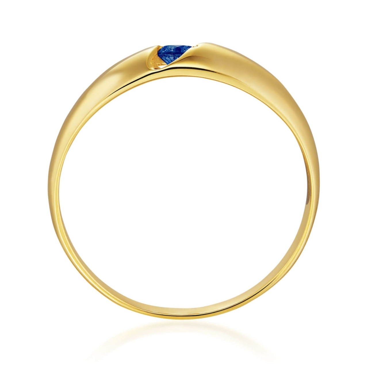 Inel Aur 8K cu Piatră Safir – Eleganță Eternă (Măsură inel: 10)