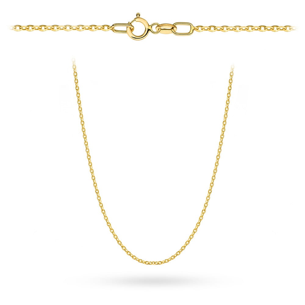 Lanț Aur 375 Rolo Diamantat 45cm (Greutate: 0.78)