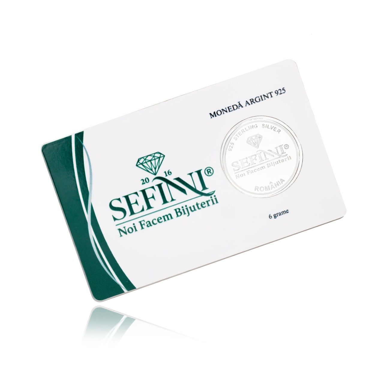 Moneda SEFINNI Personalizabila din Argint 925 – 5 grame