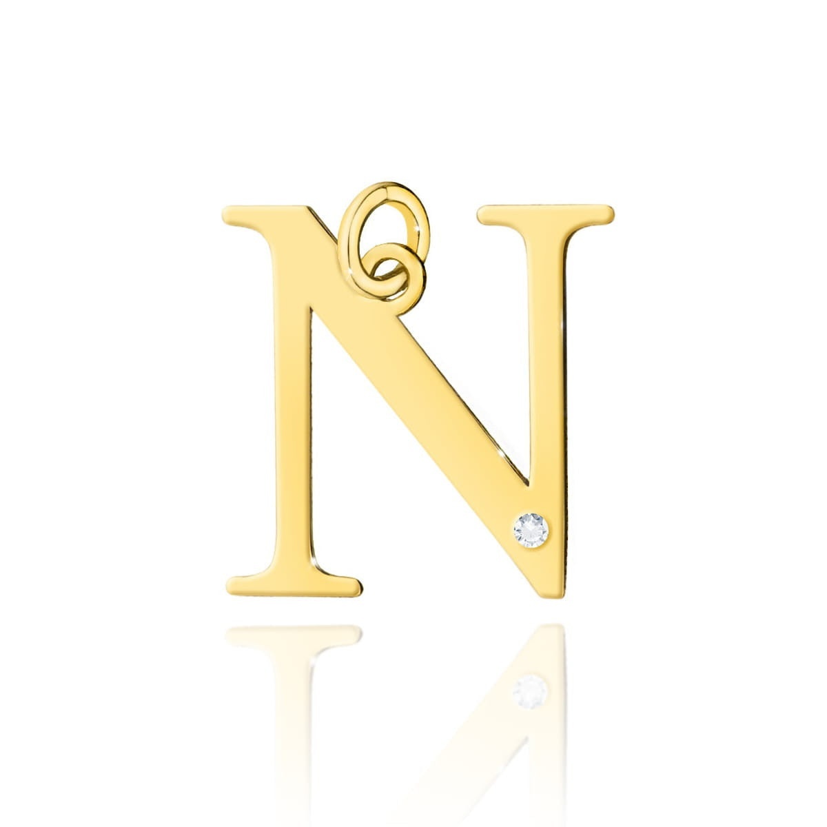 Pandantiv Aur 14K cu Diamante Naturale 0.01 ct