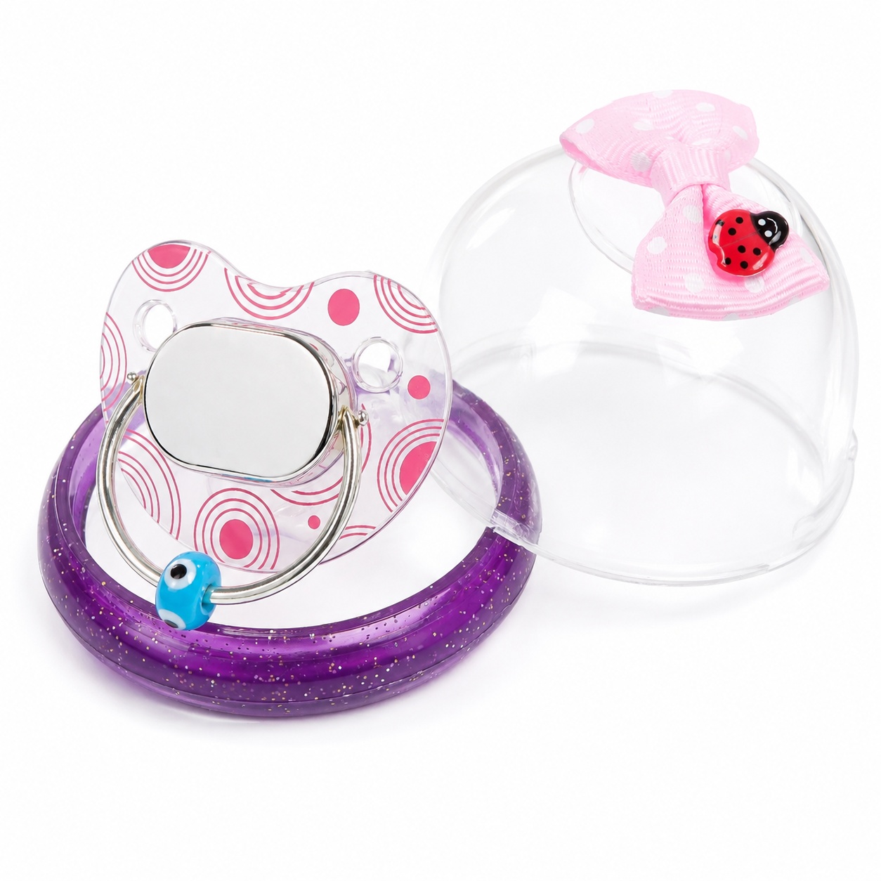 Suzeta Girl's Edition din Argint - pentru fetite