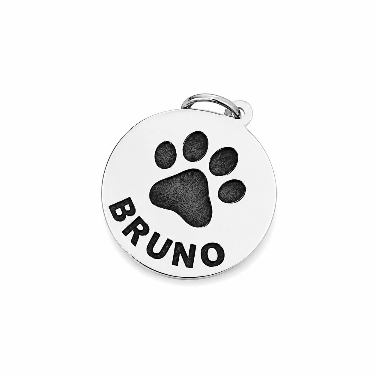 Banut personalizat din Argint 925 - 25mm - pentru zgarda caine de talie mare