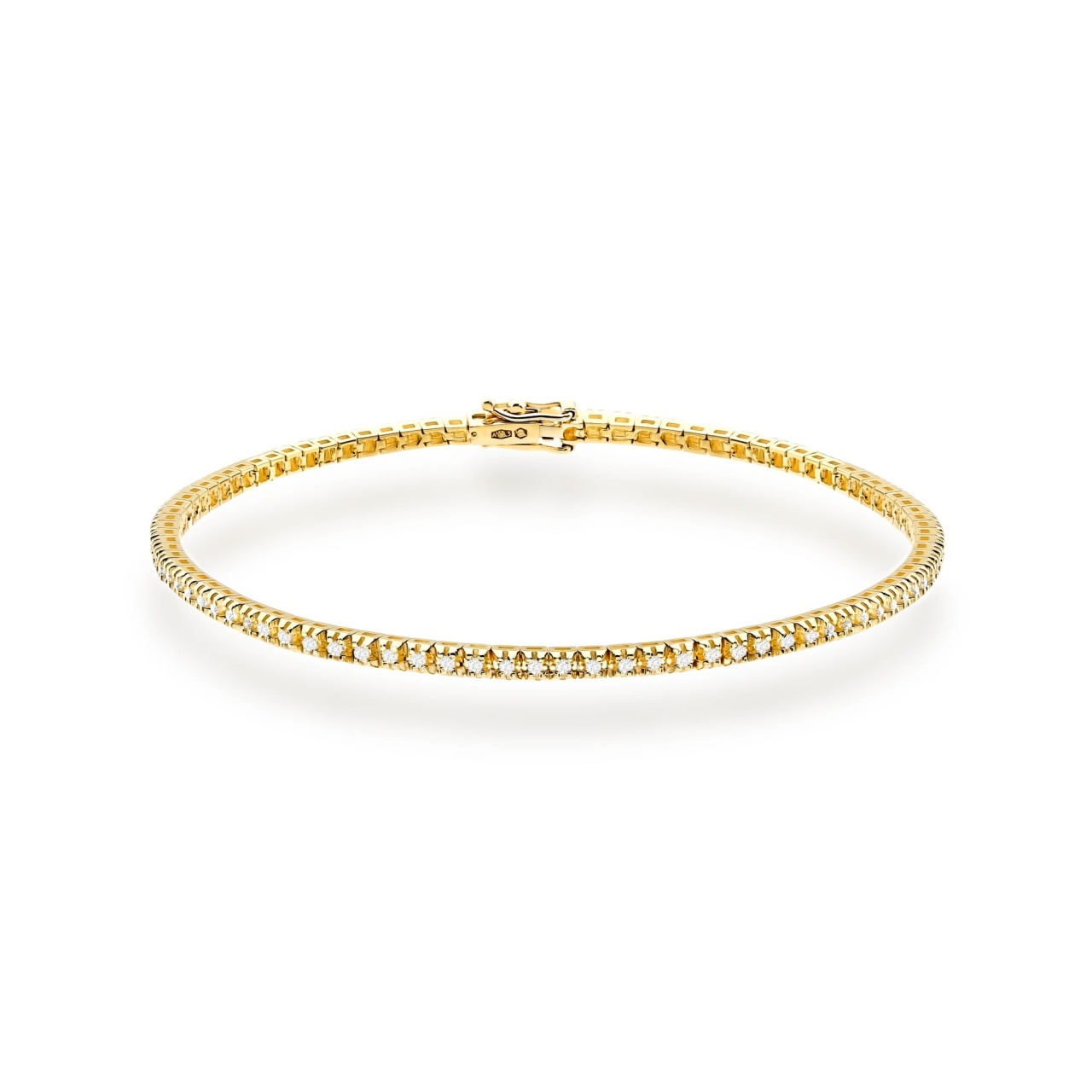 Bratara Aur 14K cu Diamante de Laborator 0.48 ct (Varianta: Galben)