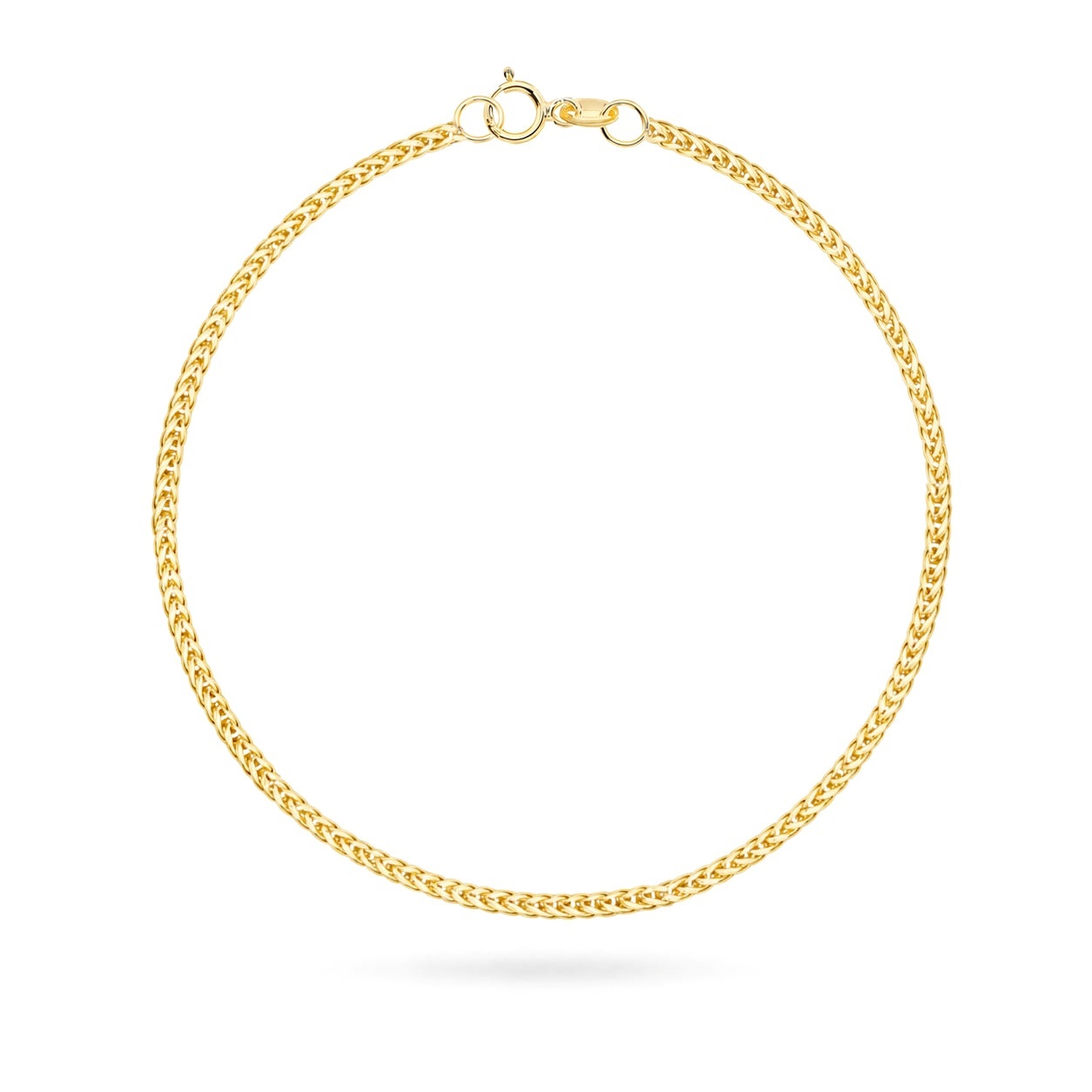 Brățară Din Aur 14K Splot Lisi Ogon - 045 (Greutate: 2.51, Măsură: 17 cm)