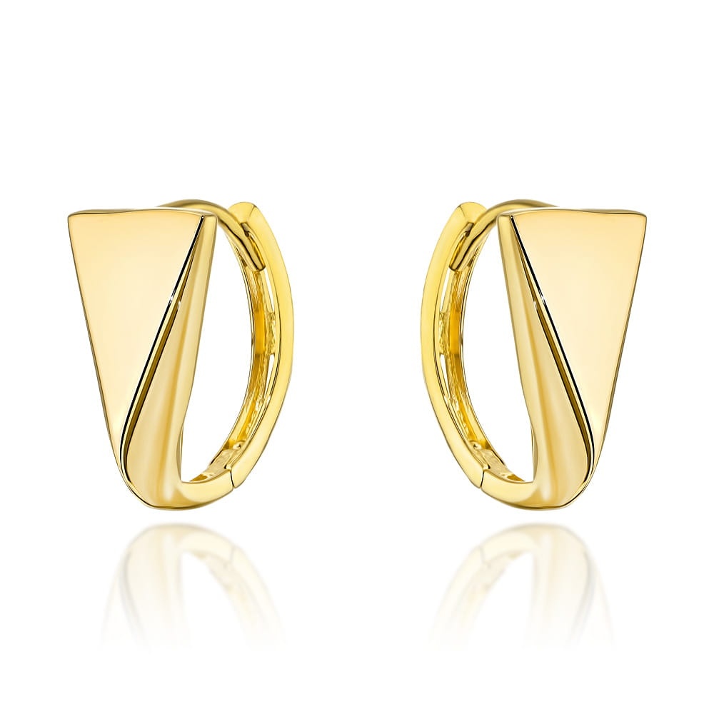 Cercei Aur 14k cu Model Neted (Greutate: 1.68)