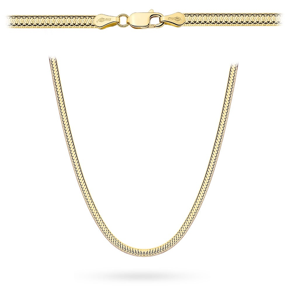 Colier Aur 14K Diamantat 3mm (Greutate: 6.31, Măsură: 45 cm)