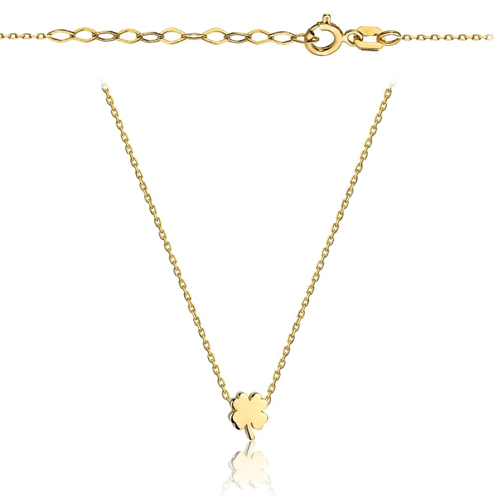 Colier cu Trifoi- Aur 14k (Greutate: 1.45)