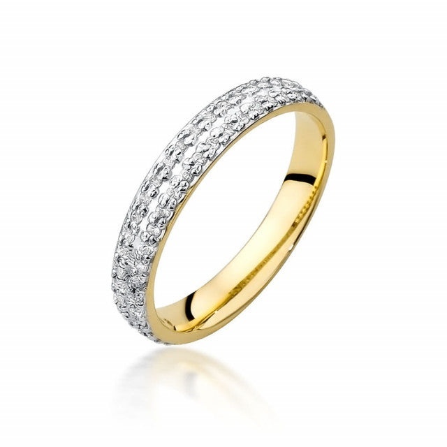 Inel Aur 14K cu Diamante Naturale 0.23 ct (Varianta: Galben)