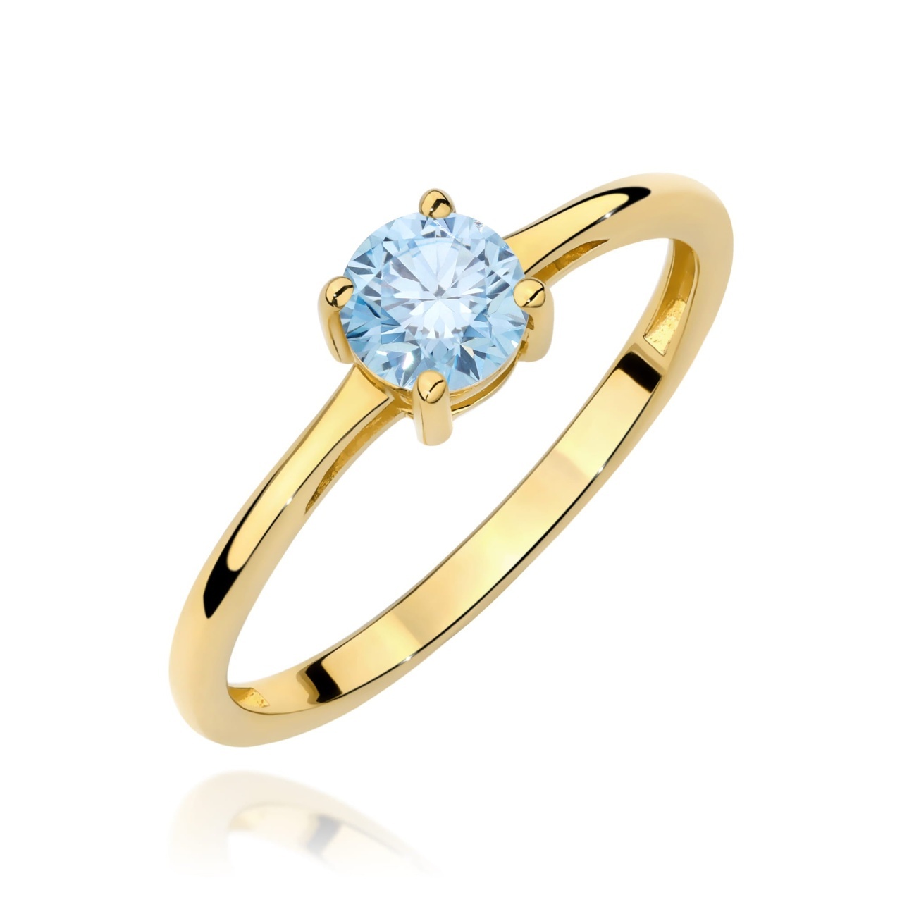 Inel Aur 9K cu Diamant Natural 0.50 ct (Varianta: Galben)