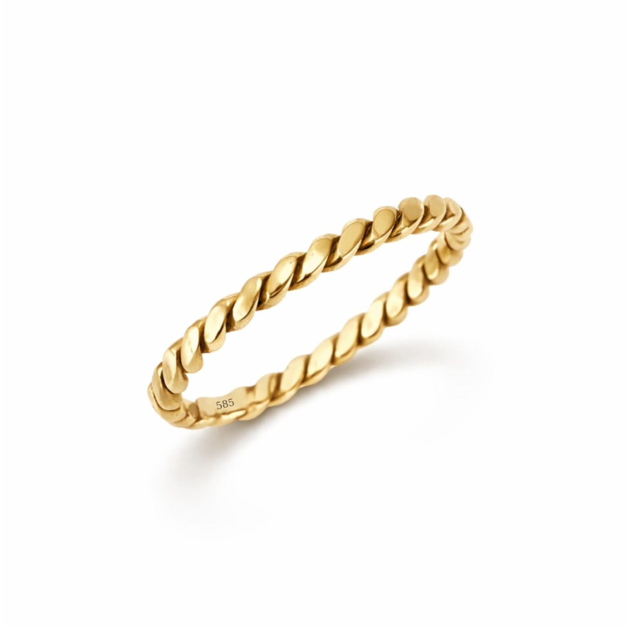 Inel Rope Minimal din AUR 14K