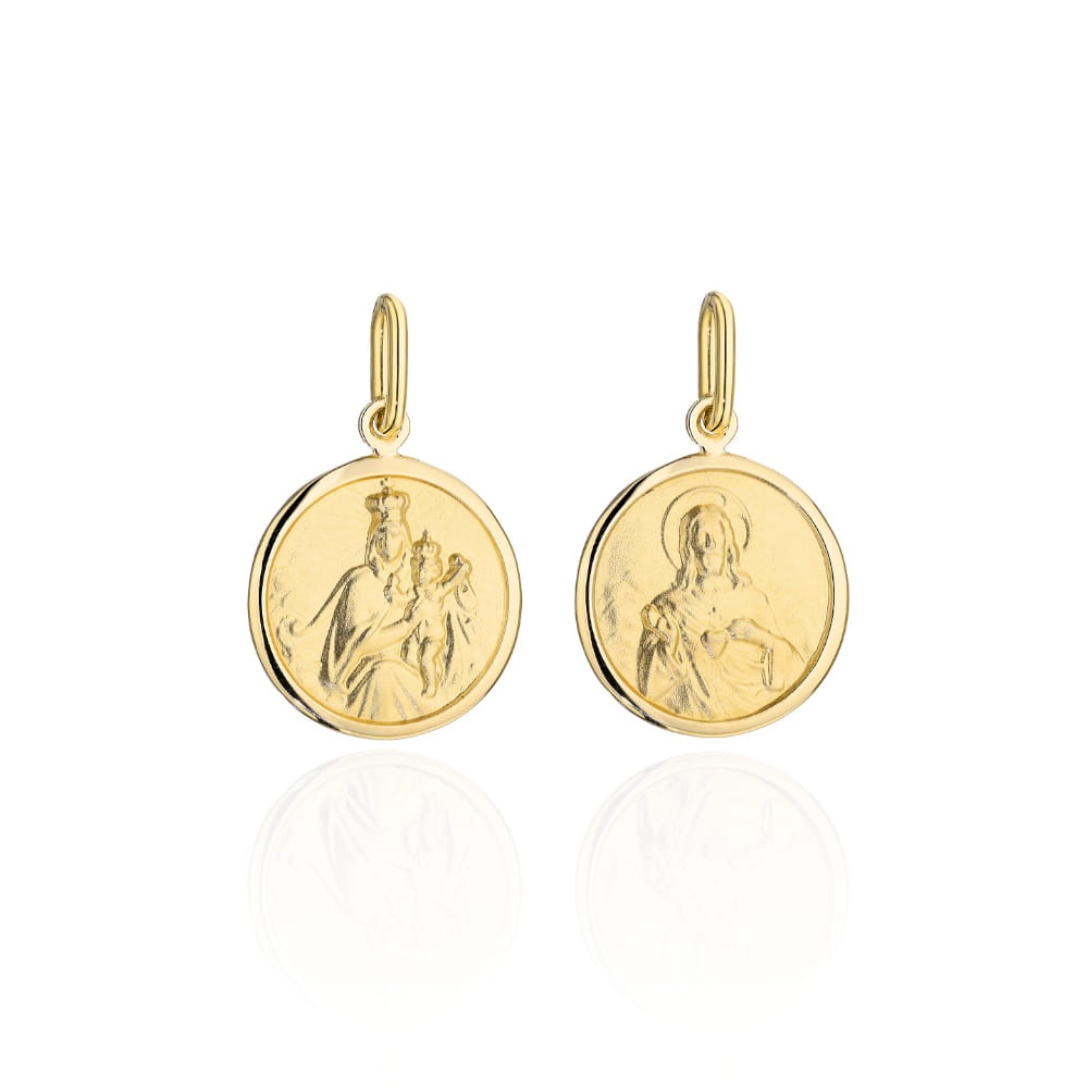 Medalion Aur 14K Cruce în Inel – Eleganță Divină (Greutate: 0.63)