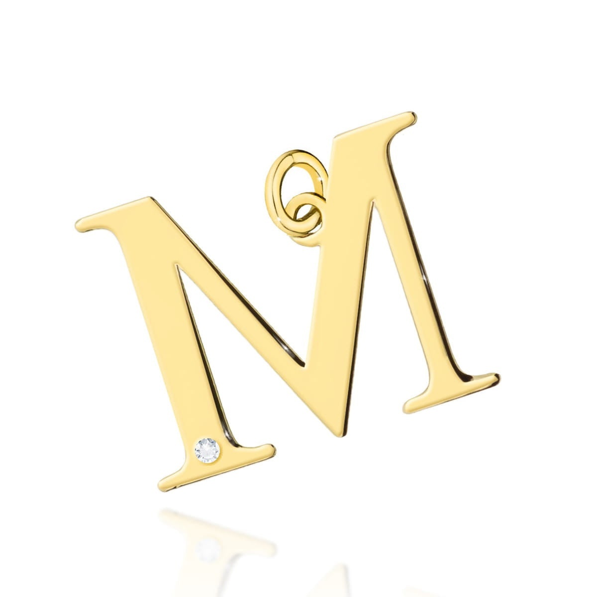 Pandantiv Aur 14K cu Diamante Naturale 0.01 ct