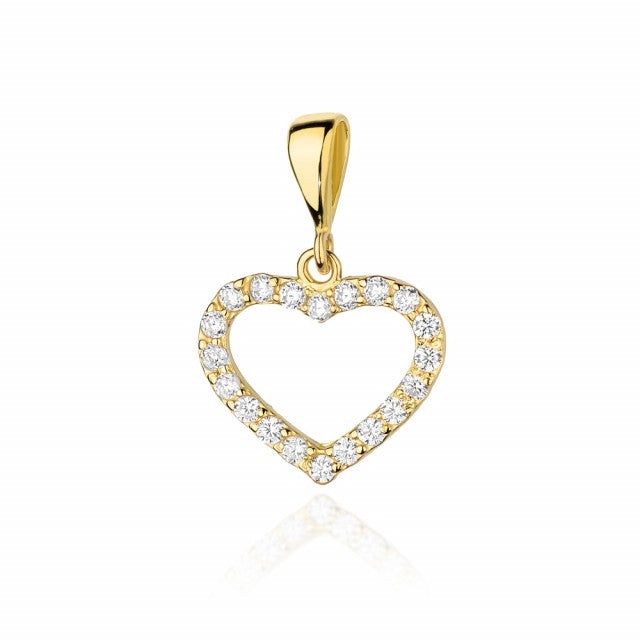 Pandantiv Aur 14K cu Diamante Naturale 0.29 ct (Varianta: Galben)