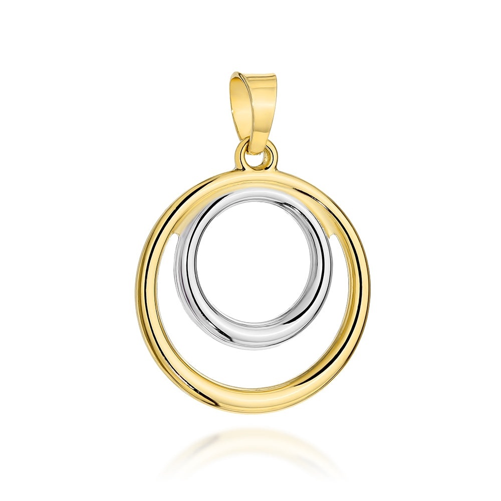 Pandantiv Aur 14K Inele Bicolore (Greutate: 0.67)