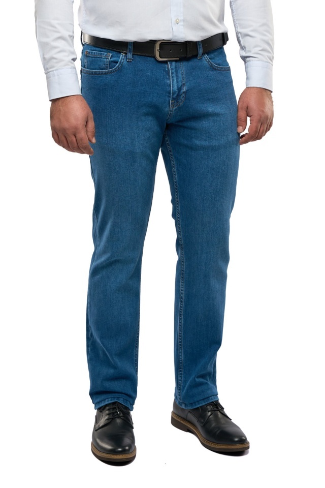 Blugi barbati Slim Fit, Ryder, albastru sage