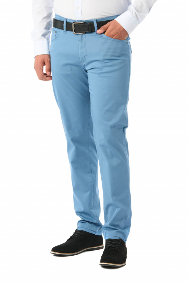 Pantaloni barbatesti subtiri, Forza, light blue
