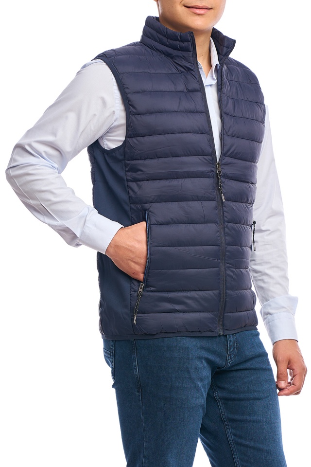 Vesta barbati subtire, Urban fit, bleumarin