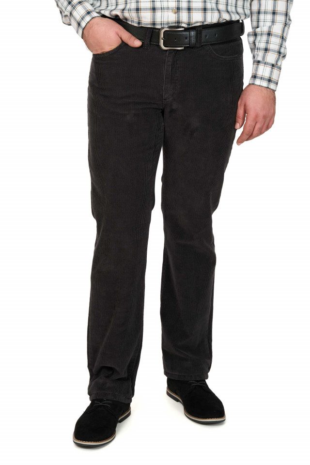 Pantalon raiat clasic, Forza, gri antracit