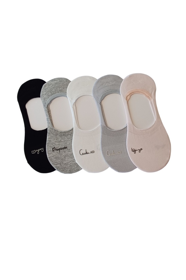 Talpici low-cut dama Fun Colors – set 5 perechi colorate