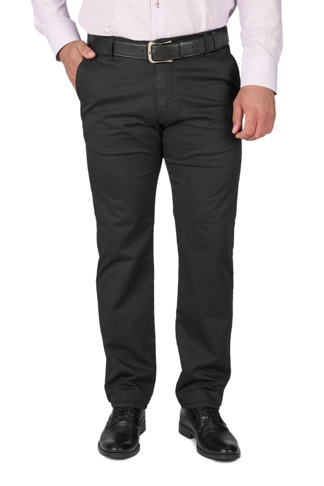 Pantaloni barbatesti cu buzunar oblic, Adno, negru