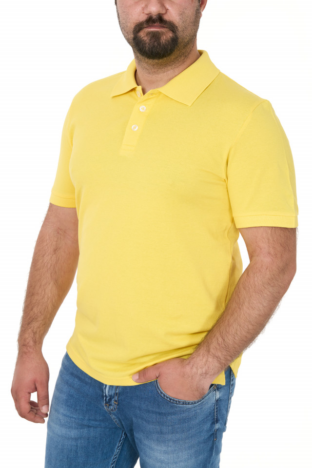 Tricou polo clasic, Patrik, galben