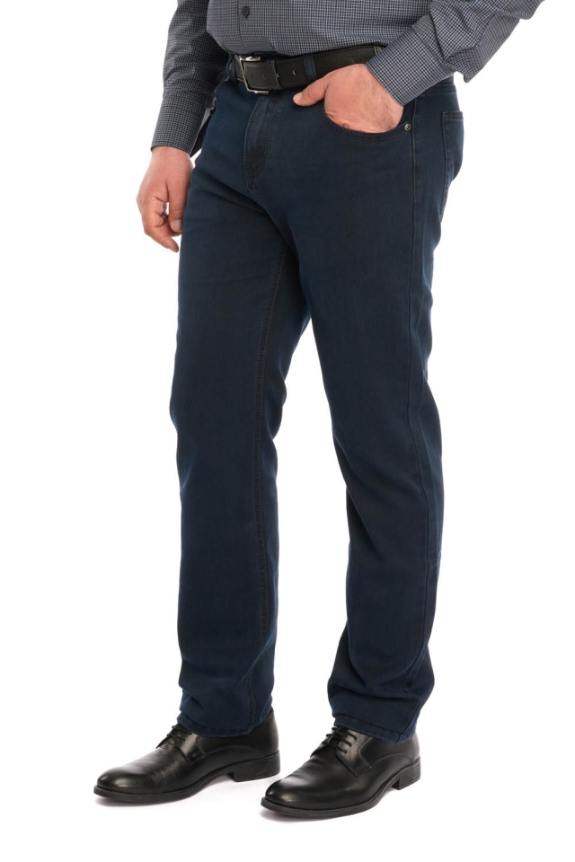 Pantaloni barbatesti clasici croiala dreapta, bleumarin