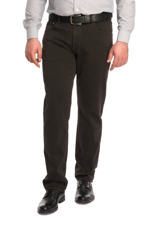 Pantaloni barbatesti clasici croiala dreapta, maro