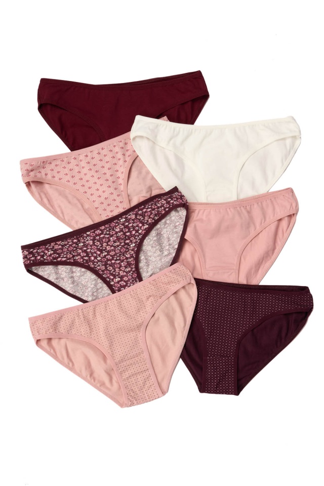 Set 7 perechi chiloti dama Aria clasici, confortabili