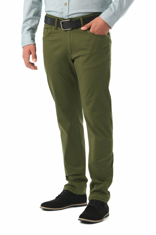 Pantaloni barbatesti subtiri, Forza, kaki