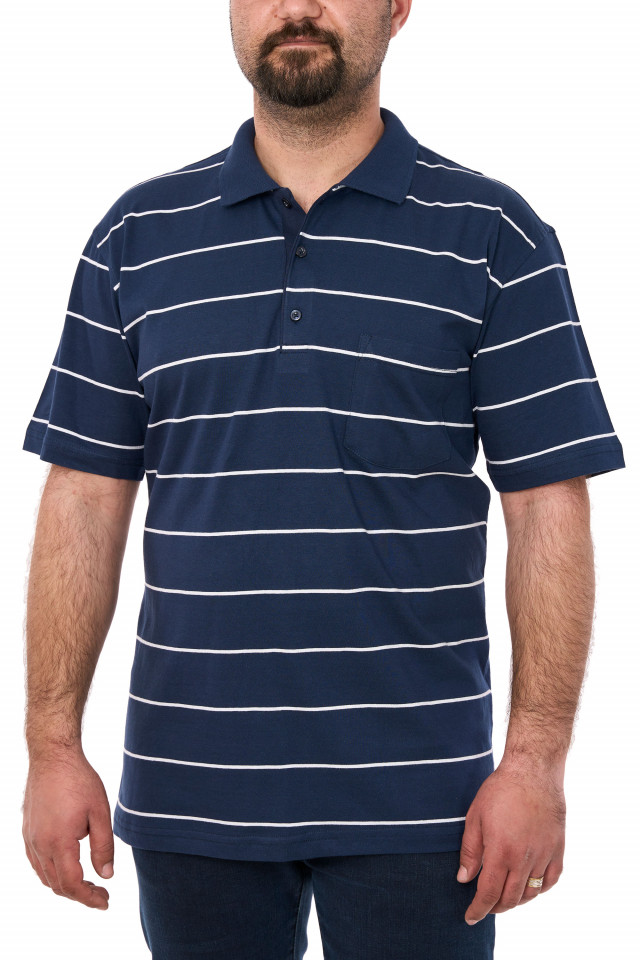 Tricou clasic bumbac, Blue Marine, bleumarin