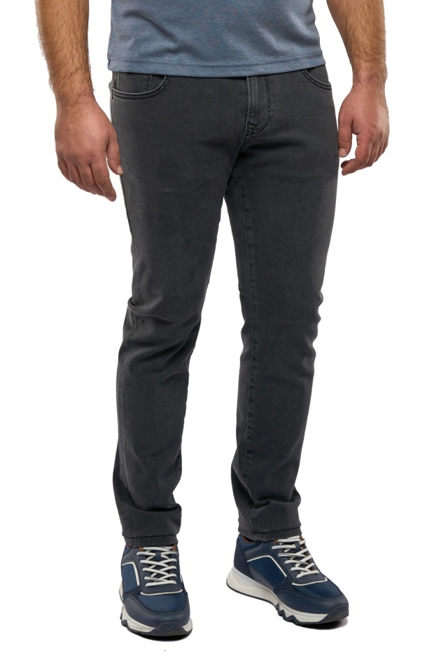 Blugi barbati Slim Fit, Mercury, gri antracit