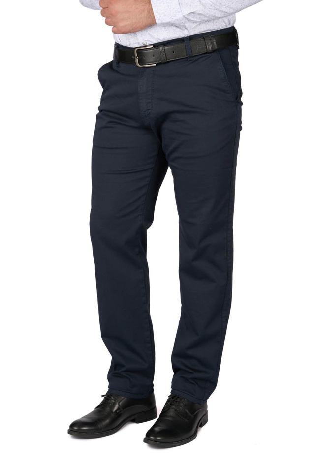 Pantaloni barbatesti cu buzunar oblic, Adno, bleumarin