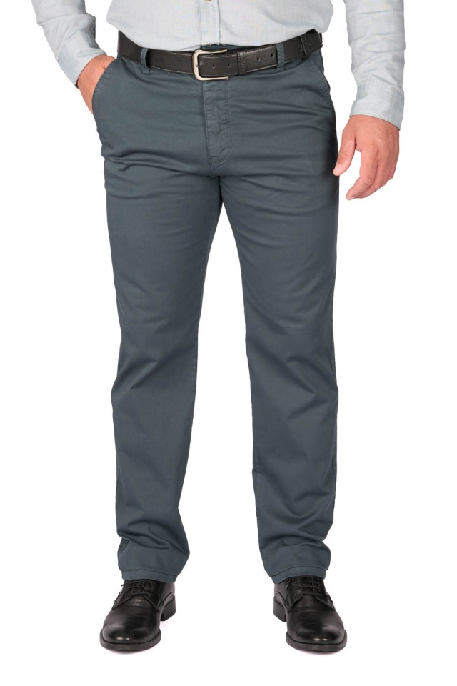 Pantaloni barbatesti cu buzunar oblic, Adno, verde pin